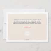 ドッグイントラック図解入りの、写真付きの企業のホリデーカード シーズンカード (裏面)