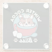 ドッグインフェスティバルマグforホリデービーブスウィンターココ ガラスコースター (裏面)