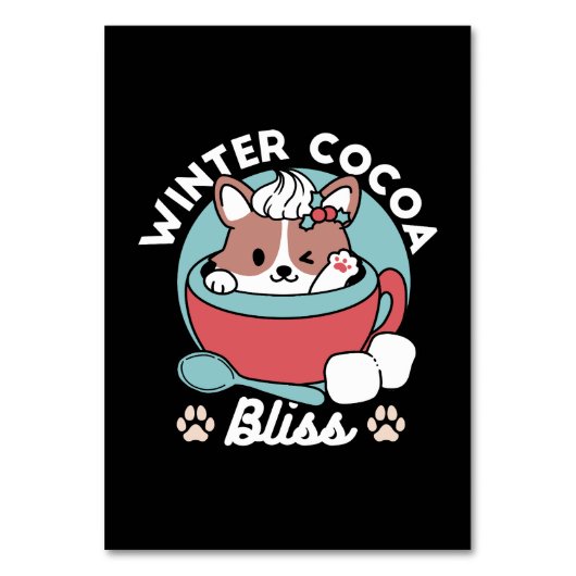 ドッグインフェスティバルマグforホリデービーブスウィンターココ テーブルナンバー (正面)