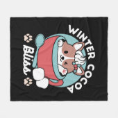 ドッグインフェスティバルマグforホリデービーブスウィンターココ フリースブランケット (正面(横))