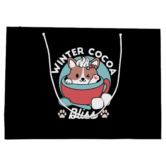 ドッグインフェスティバルマグforホリデービーブスウィンターココ ラージペーパーバッグ (裏面)