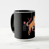 ドッグイースト〔占星術の〕十二宮図サイン – 柴犬 マグカップ (正面左)