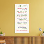 ドッグウィズダム引用文 キャンバスプリント (インサイチュ (リビング))