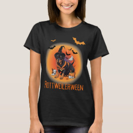 ドッグウィッチロットワイラーハロウィーン Tシャツ