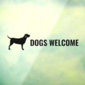 ドッグウェルカムデカール,ペットウェルカムステッカー ウィンドウサイン (シート3)