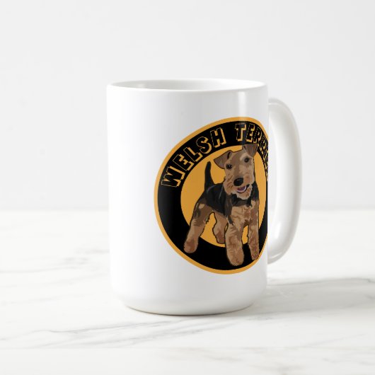 ドッグウェルシュテリア コーヒーマグカップ (正面右)