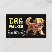 ドッグウォーカーかわいいハッピードッグペットシッター 名刺 (正面)