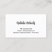 ドッグウォーカーかわいいハッピードッグペットシッター 名刺 (裏面)