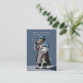 ドッグウォーカーかペット付き添いカード 名刺 (スタンド正面)