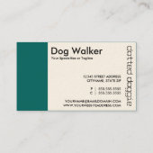 ドッグウォーカーでパンチカードを切り取る ロイヤリティカード (裏面)