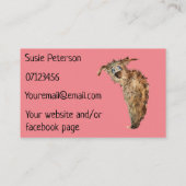 ドッグウォーカーとペットシッターのビジネスペット犬 名刺 (裏面)