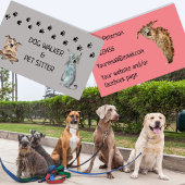 ドッグウォーカーとペットシッターのビジネスペット犬 名刺