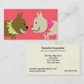 ドッグウォーカーのバンダナ犬 名刺 (正面/裏面)