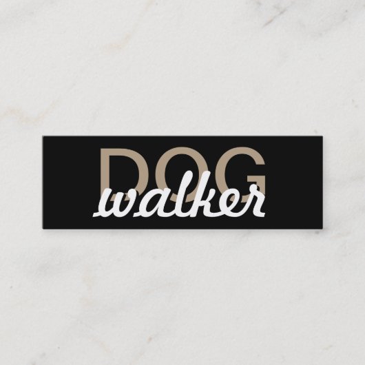 ドッグウォーカーのパンチカード ロイヤリティカード (正面)