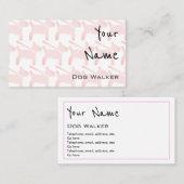 ドッグウォーカーの名刺を"エコーします" 名刺 (正面/裏面)