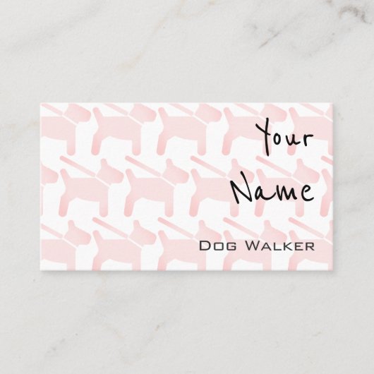 ドッグウォーカーの名刺を"エコーします" 名刺 (正面)