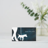 ドッグウォーカーの名刺3.5" x 2.0"、100パック 名刺 (スタンド正面)