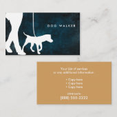 ドッグウォーカーの名刺3.5" x 2.0"、100パック 名刺 (正面/裏面)