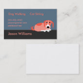 ドッグウォーカーの名刺 名刺 (正面/裏面)