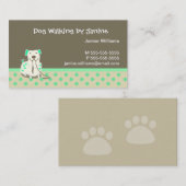 ドッグウォーカーの名刺 名刺 (正面/裏面)