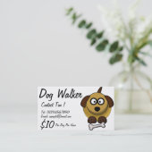 ドッグウォーカーの名刺 名刺 (スタンド正面)