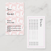 ドッグウォーカーの正札を"エコーします" 名刺 (正面/裏面)