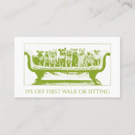 ドッグウォーカーの犬を連れて行く 割引カード