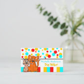 ドッグウォーカーの獣医およびペットショップ 名刺 (スタンド正面)