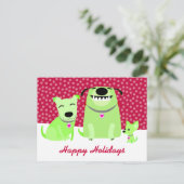 ドッグウォーカーの祝日 シーズンポストカード (スタンド正面)