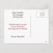 ドッグウォーカーの祝日 シーズンポストカード (裏面)