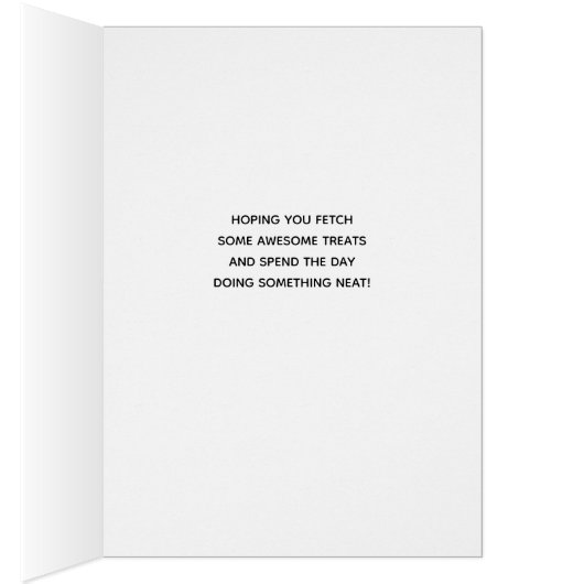 ドッグウォーカーの誕生日かわいい漫画犬のために (内側 (右))