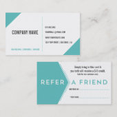 ドッグウォーカーの顧客の紹介カード 紹介カード (正面/裏面)