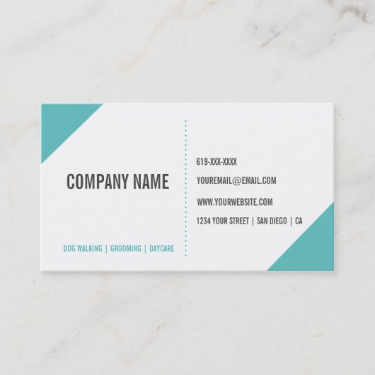 ドッグウォーカーの顧客の紹介カード 紹介カード (正面)