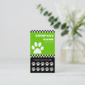 ドッグウォーカーはパンチカードを市松模様にします ロイヤリティカード (スタンド正面)