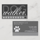 ドッグウォーカーはプログラムに報酬を与えます ロイヤリティカード (正面/裏面)