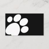 ドッグウォーカーまたはペット用座り絵カード 名刺 (裏面)
