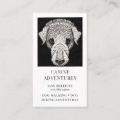 ドッグウォーカーアドベンチャーウォーキングとハイキング 名刺 (正面)