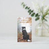 ドッグウォーカーアドベンチャーウォーキングとハイキング 名刺 (スタンド正面)