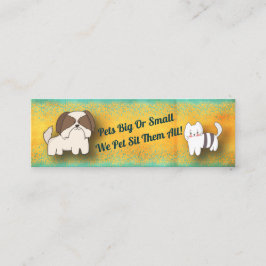 ドッグウォーカーキャットペットシッターモダンサービス スキニー名刺