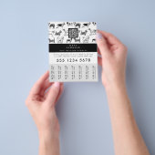 ドッグウォーカーグルーミングドッグトレーナーの引き裂きラベル チラシ (手)