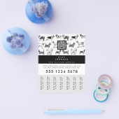 ドッグウォーカーグルーミングドッグトレーナーの引き裂きラベル チラシ (シングル)