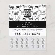 ドッグウォーカーグルーミングドッグトレーナーの引き裂きラベル