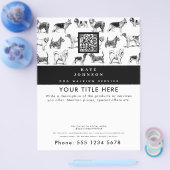 ドッグウォーカーグルーミングドッグトレーナートリマー事業 チラシ (シングル)