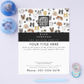 ドッグウォーカーグルーミングドッグトレーナーベットドッグスパ チラシ (シングル)