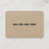 ドッグウォーカーグルーミング着座名刺 名刺 (裏面)