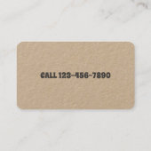 ドッグウォーカーグルーミング着座名刺 名刺 (裏面)