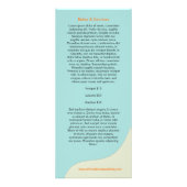 ドッグウォーカーシッターのビジネスレートカード ラックカード (裏面)