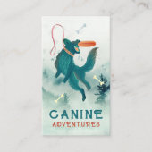 ドッグウォーカーシッター跳び上げドッグフリスビー 名刺 (正面)