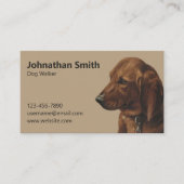 ドッグウォーカーシンプルサービス名刺 名刺 (正面)