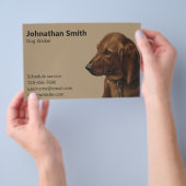 ドッグウォーカーシンプルサービス業 チラシ (ハンドル)